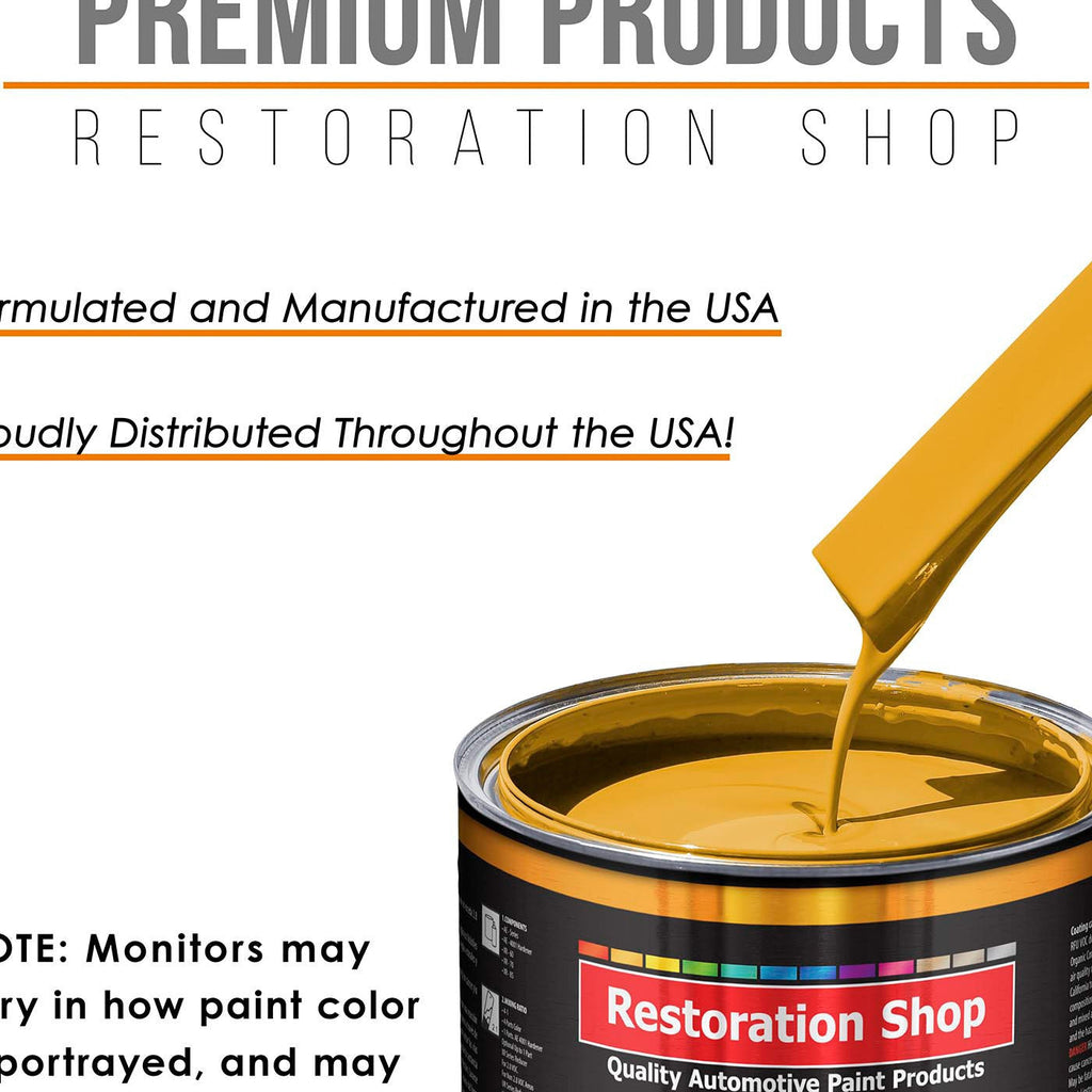 Citrus Yellow - Urethane Basecoat Auto Paint - Quart Paint Color Only - Professional High Gloss Automotive, Car, Truck Coating