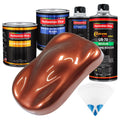 Saddle Brown Firemist - Urethane Basecoat with Clearcoat Auto Paint (Complete Medium Quart Paint Kit) Professional Gloss Automotive Car Truck Coating