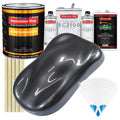 Gunmetal Grey Metallic Urethane Basecoat with European Clearcoat Auto Paint - Complete Gallon Paint Color Kit - Automotive Refinish Coating