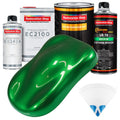 Gasser Green Metallic Urethane Basecoat with European Clearcoat Auto Paint - Complete Quart Paint Color Kit - Automotive Refinish Coating