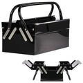 Metal Folding Storage Box - Toolbox, Storing Auto & Household Tools, Auto Body Tools, Pinstriping Supplies, Tackle, Organizer Compartments