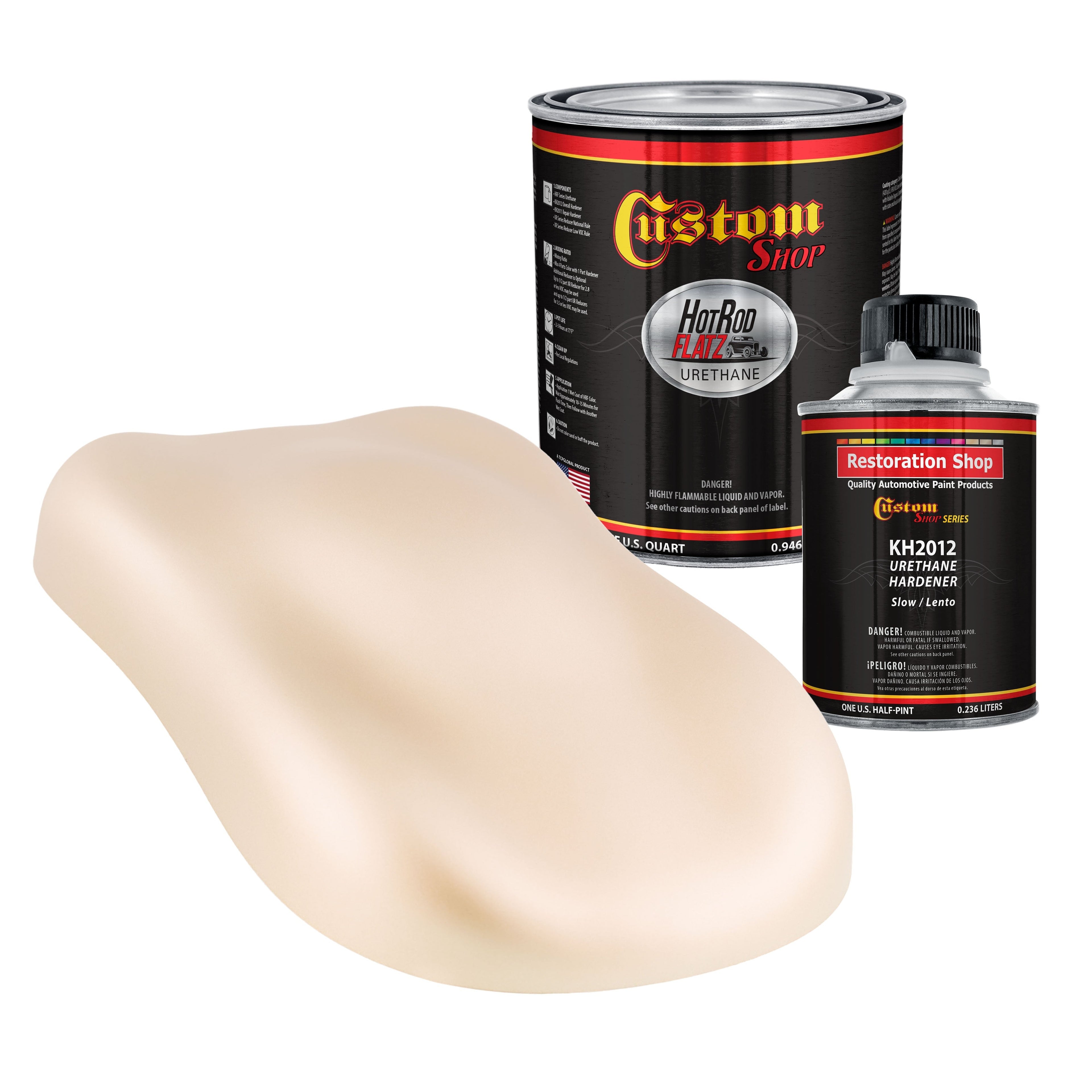 Military Flatz 595-36521 Frost Beige - 2K Urethane Flat Automotive Paint - Quart Kit