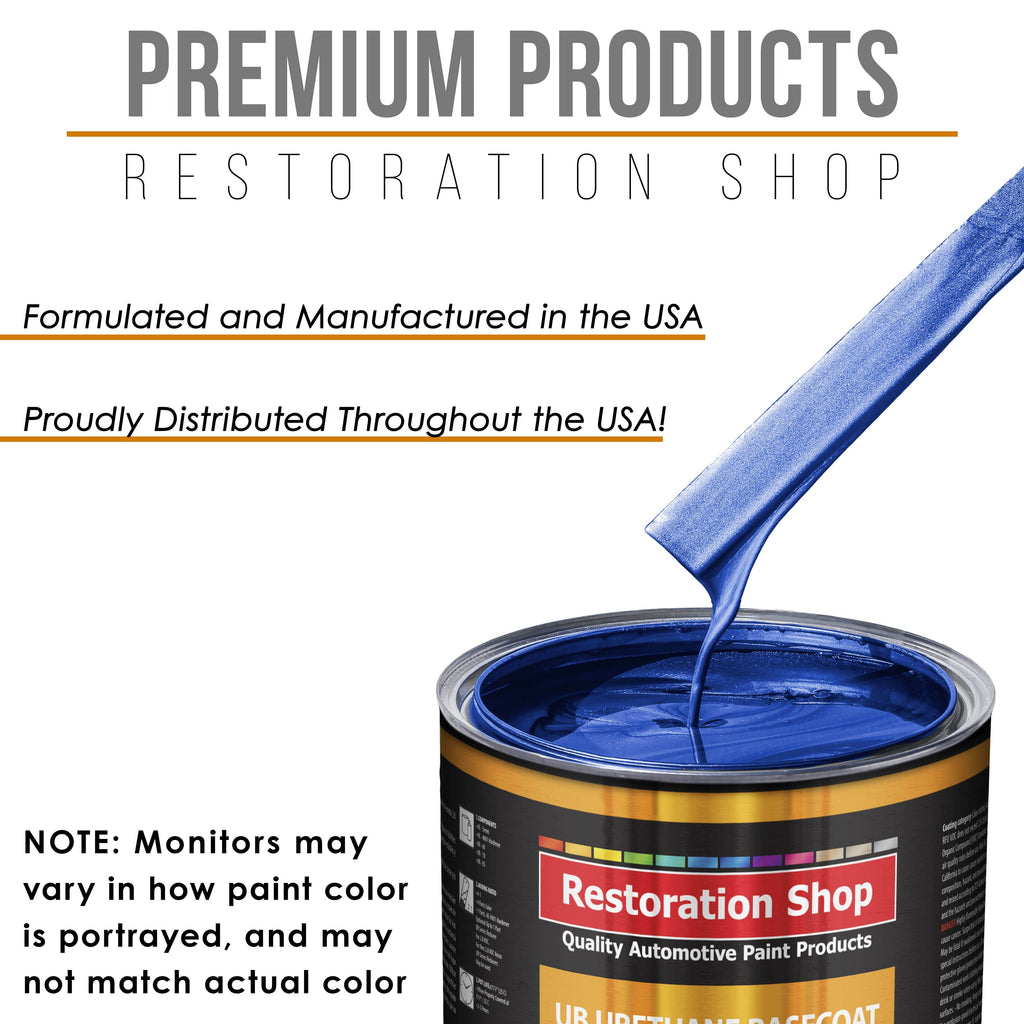 Cobalt Blue Firemist - Urethane Basecoat Auto Paint - Quart Paint Color Only - Professional High Gloss Automotive, Car, Truck Coating