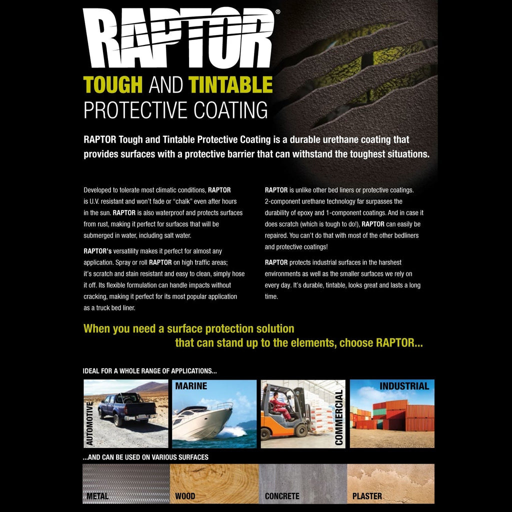 Tintable - U-POL Urethane Spray-On Truck Bed Liner Kit with included Spray Gun, 8 Quarts