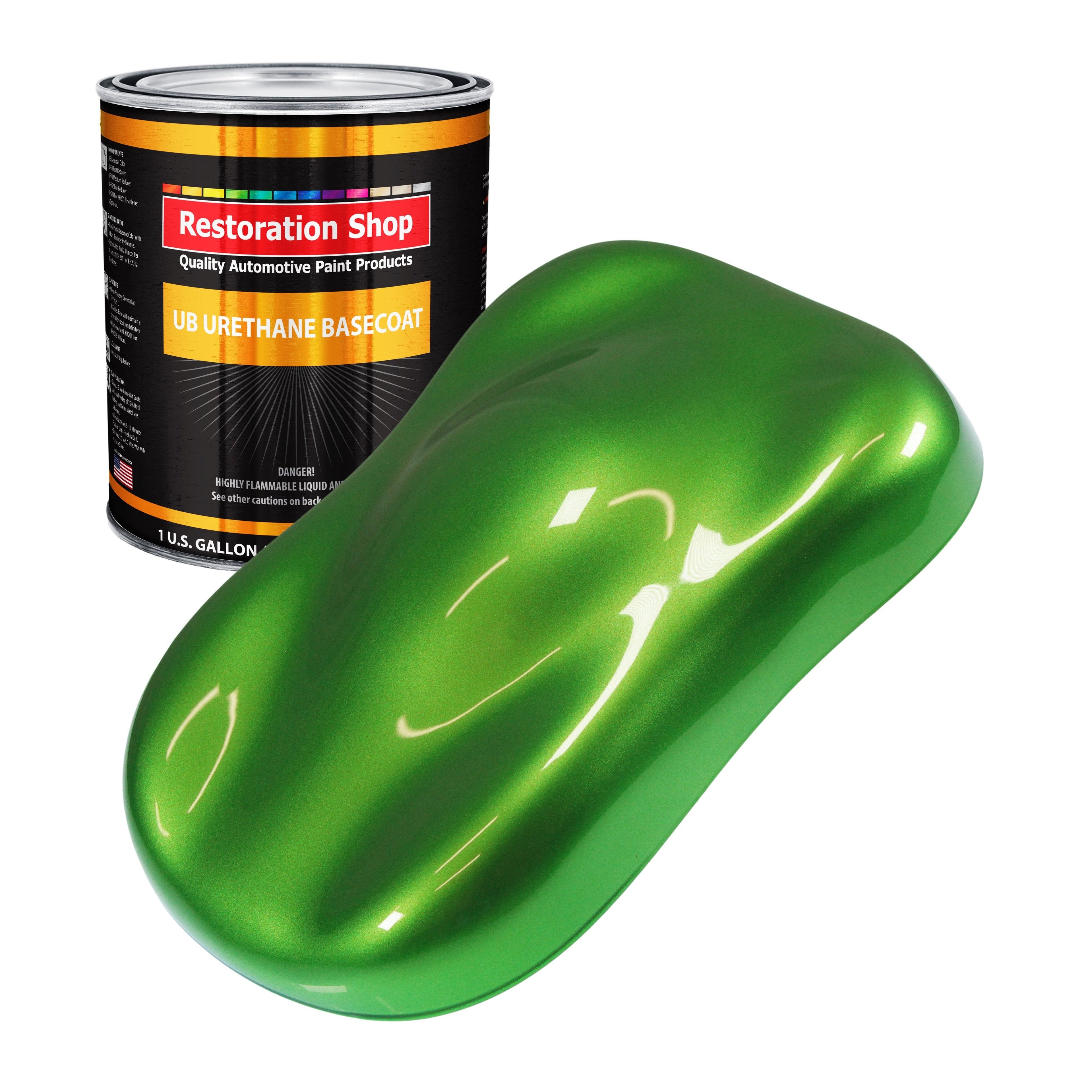 Synergy Green Metallic - Urethane Basecoat Auto Paint - Gallon Paint Color Only - Professional High Gloss Automotive, Car, Truck Coating