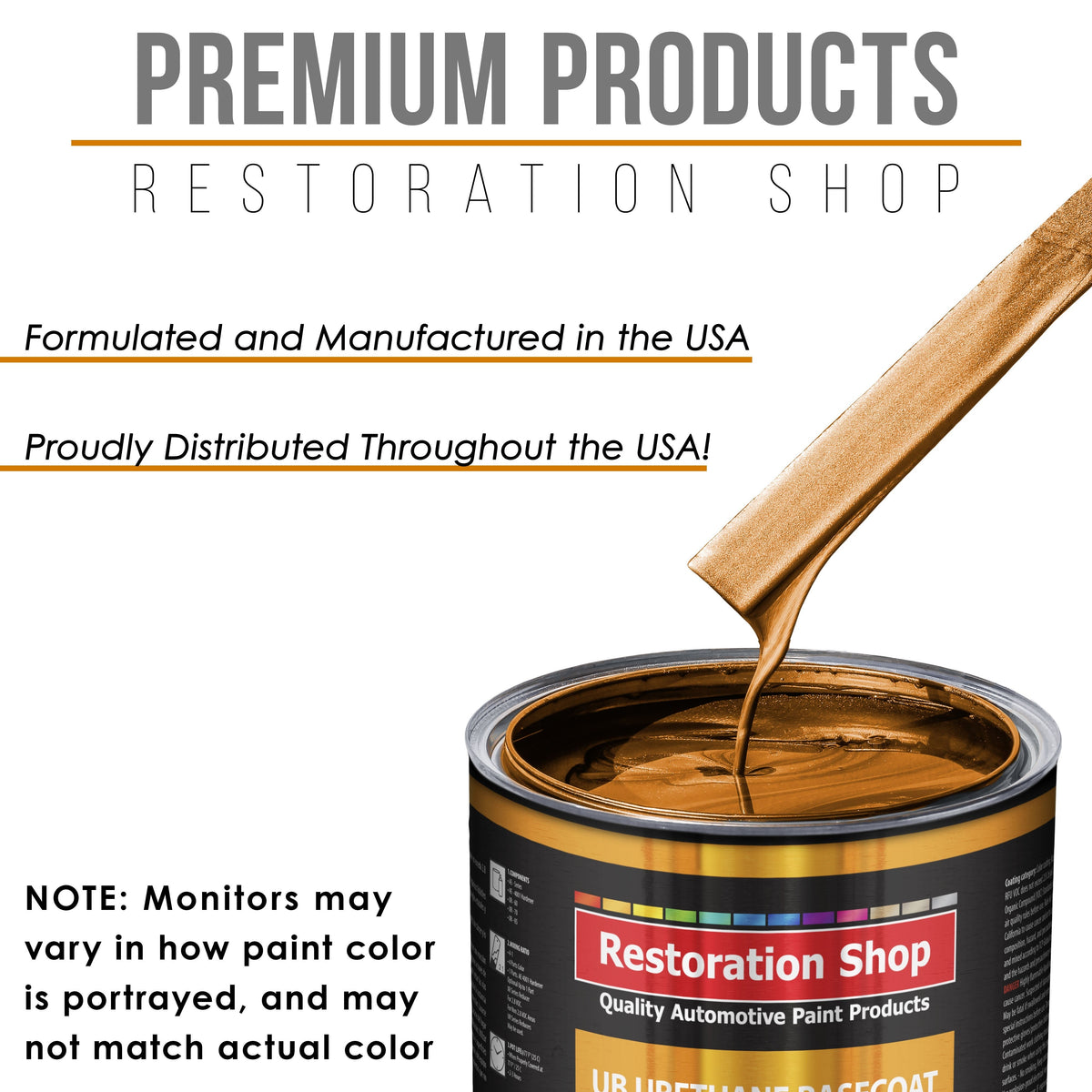 Atomic Orange Pearl - Urethane Basecoat with Premium Clearcoat Auto Paint (Complete Slow Gallon Paint Kit) Professional High Gloss Automotive Coating