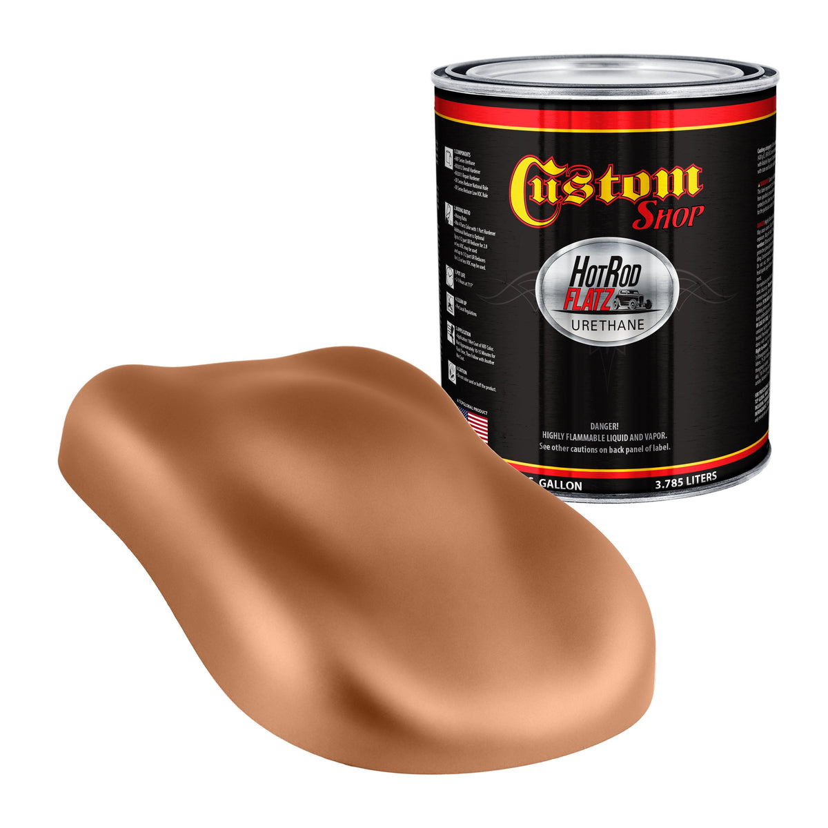 Military Flatz 595-30215 Light Brown - 2K Urethane Flat Automotive Paint - Gallon