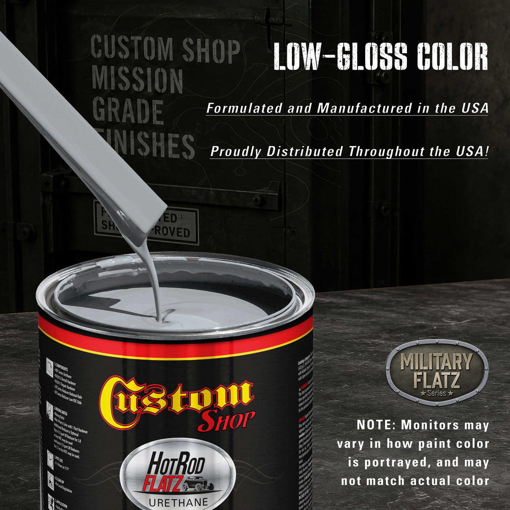 Military Flatz 595-36375 Light Gray - 2K Urethane Flat Automotive Paint - Gallon Kit