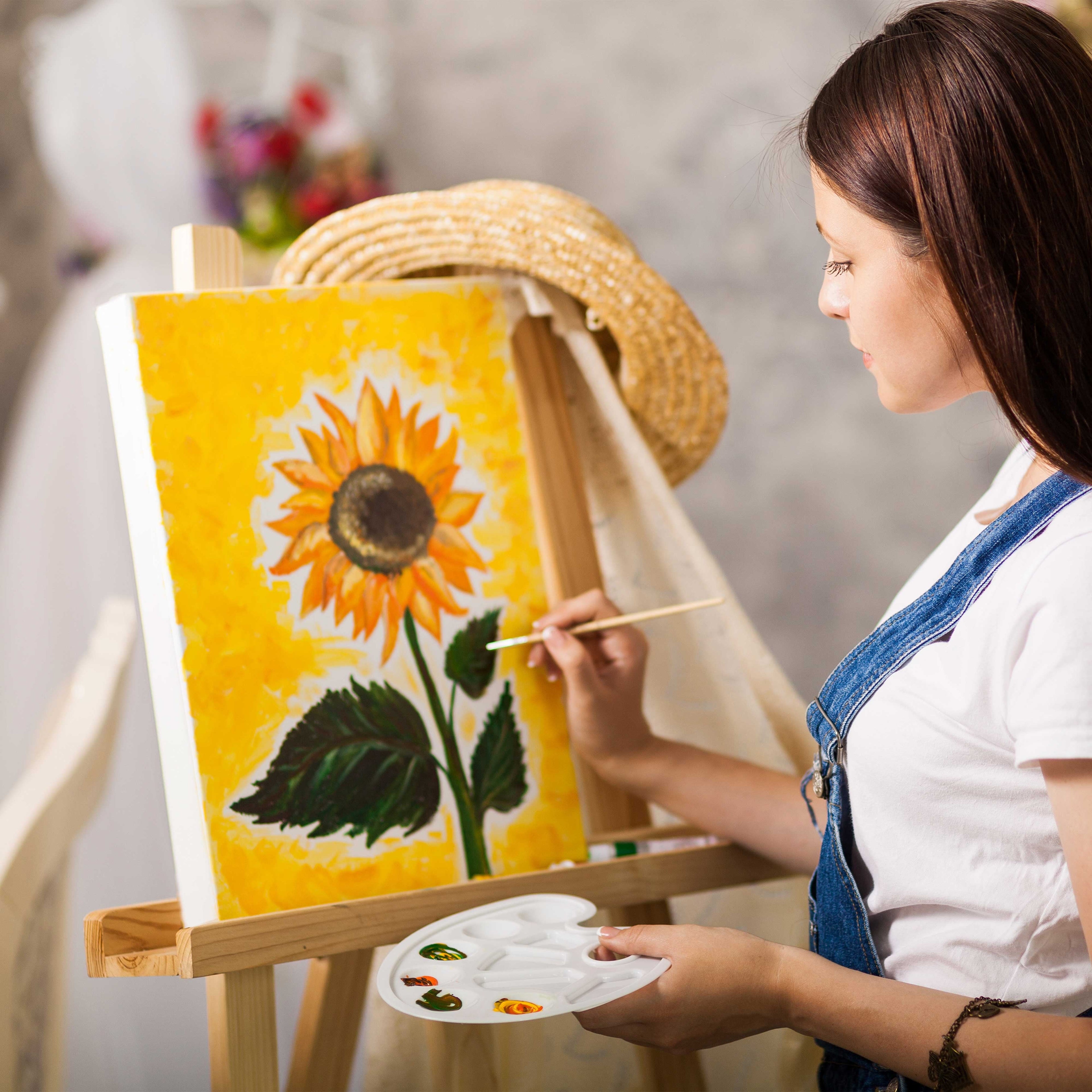 12 x 16 inch Gallery Depth 1-1/2" Profile Stretched Canvas, 3-Pack - 12-Ounce Acrylic Gesso Triple Primed, Professional Artist Quality, 100% Cotton - Acrylic Pouring, Oil Painting
