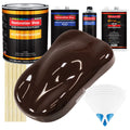 Dark Brown - Urethane Basecoat with Clearcoat Auto Paint - Complete Fast Gallon Paint Kit - Professional High Gloss Automotive, Car, Truck Coating