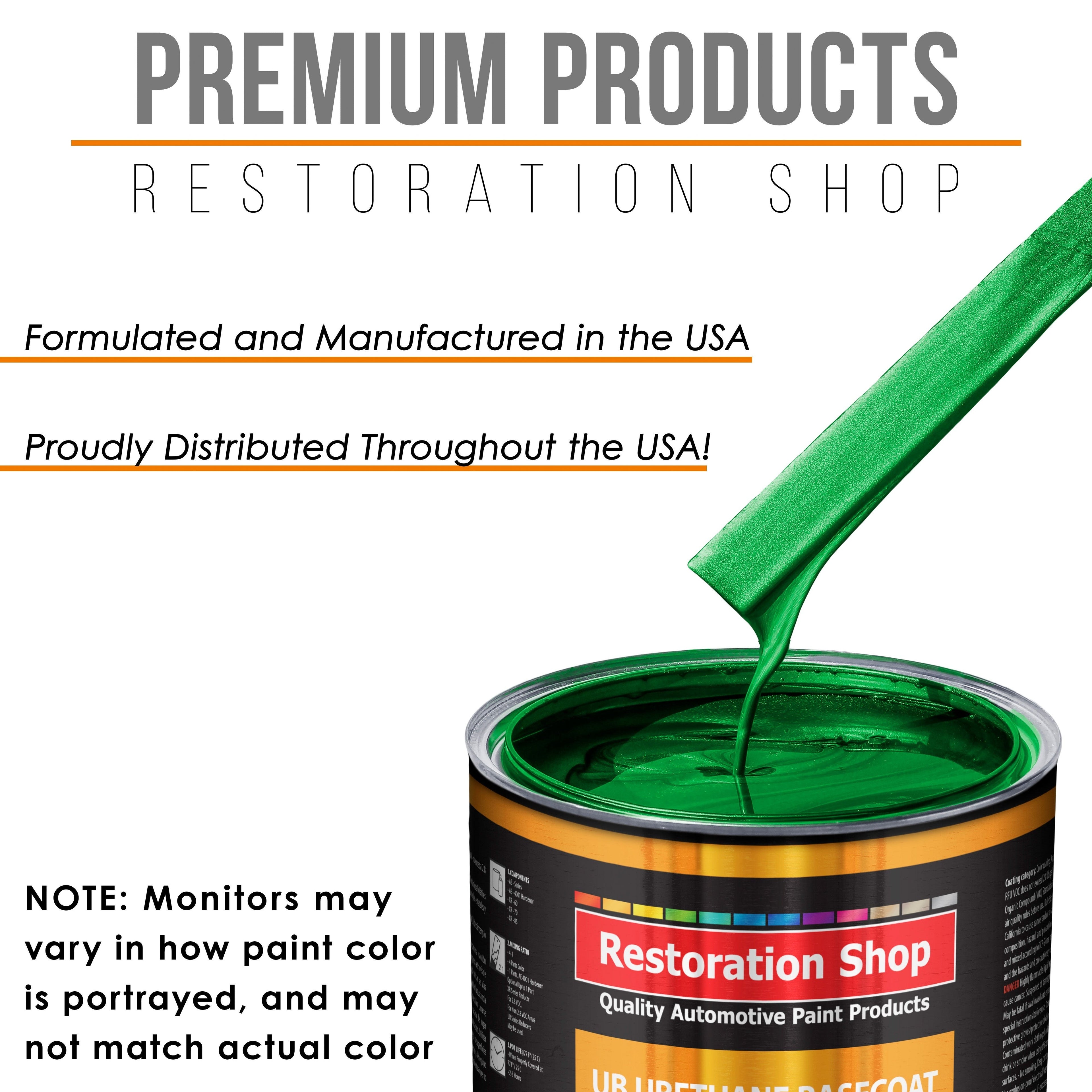 Firemist Green - Urethane Basecoat with Premium Clearcoat Auto Paint - Complete Slow Gallon Paint Kit - Professional High Gloss Automotive Coating