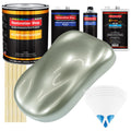 Sage Green Metallic - Urethane Basecoat with Clearcoat Auto Paint - Complete Slow Gallon Paint Kit - Professional Gloss Automotive Car Truck Coating