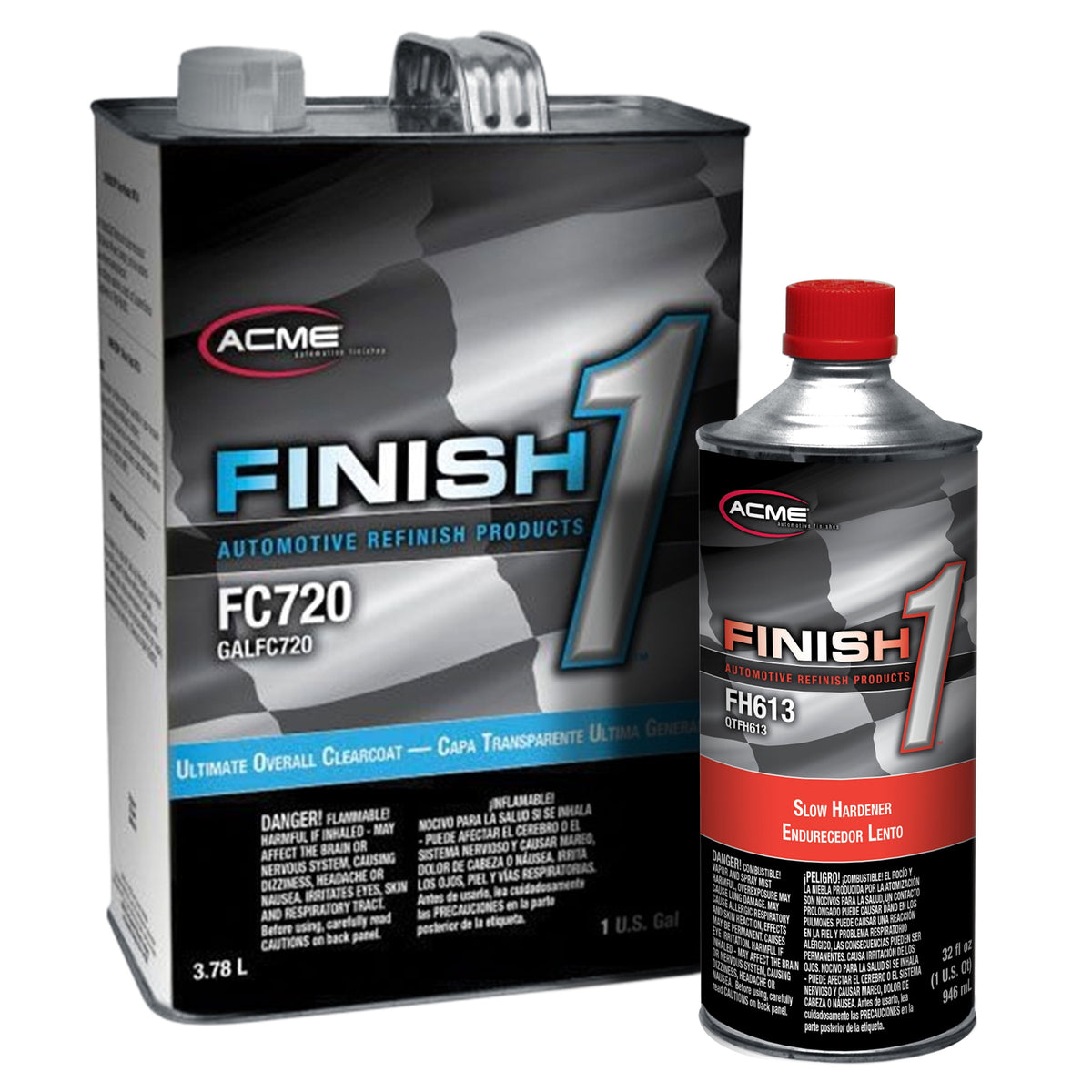 Finish 1 - Ultimate Overall Clearcoat with Slow Hardener - Gallon Kit